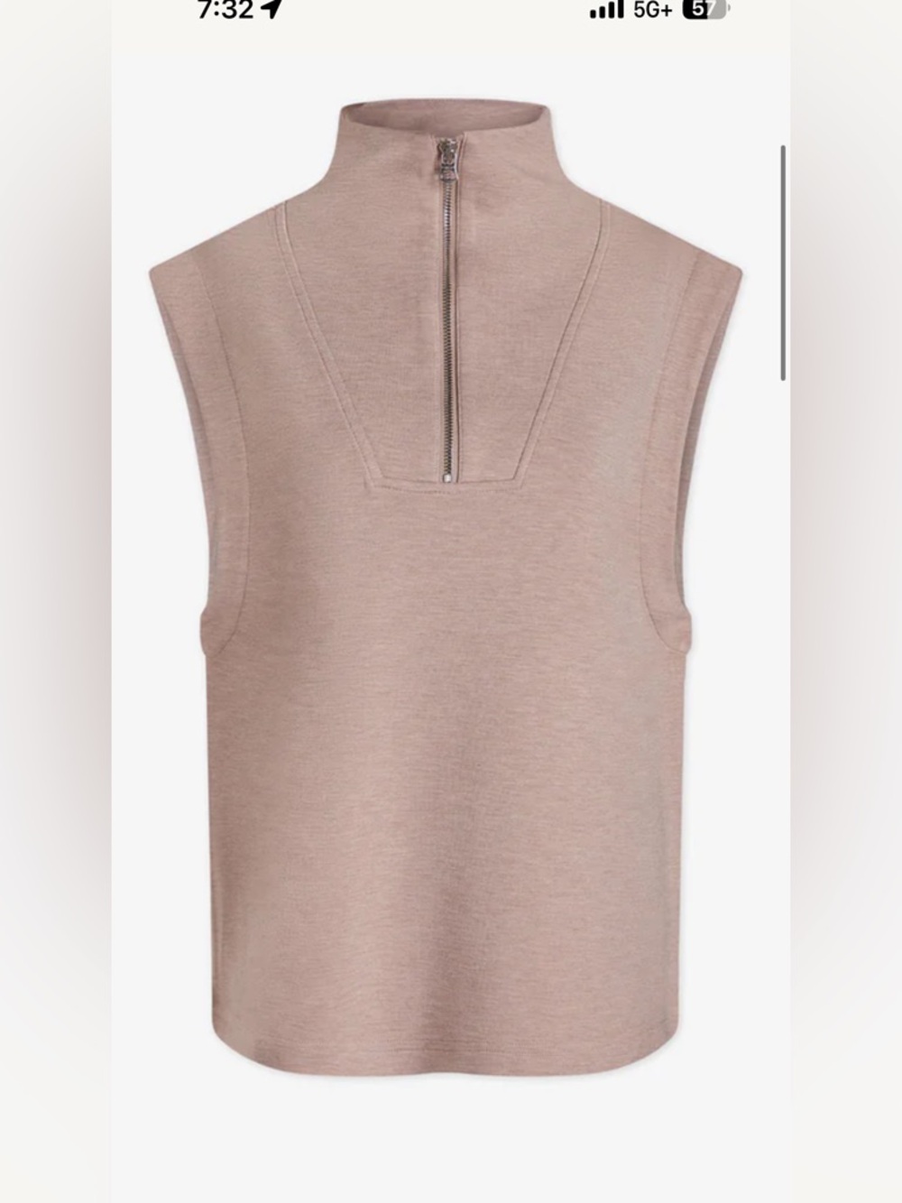 Varley double soft half zip